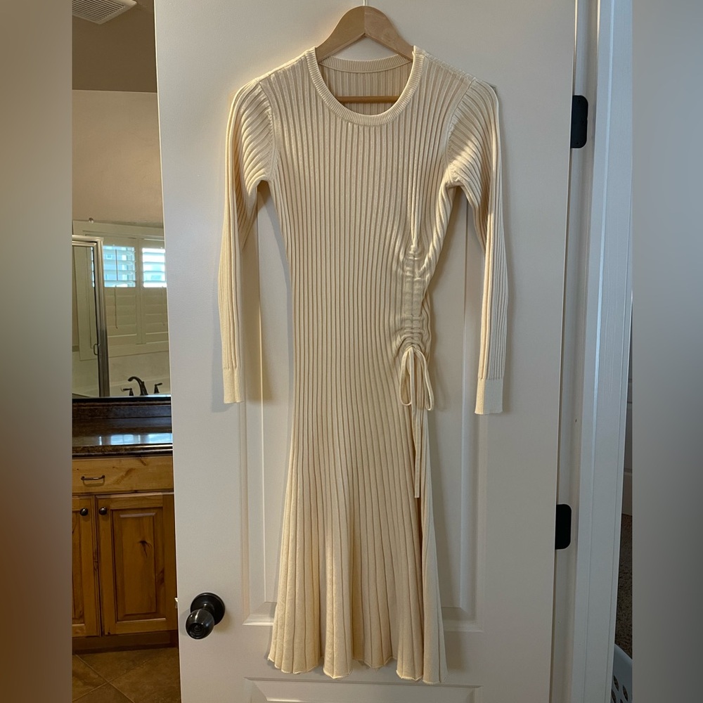 Chicwish Cream Sweater Dress